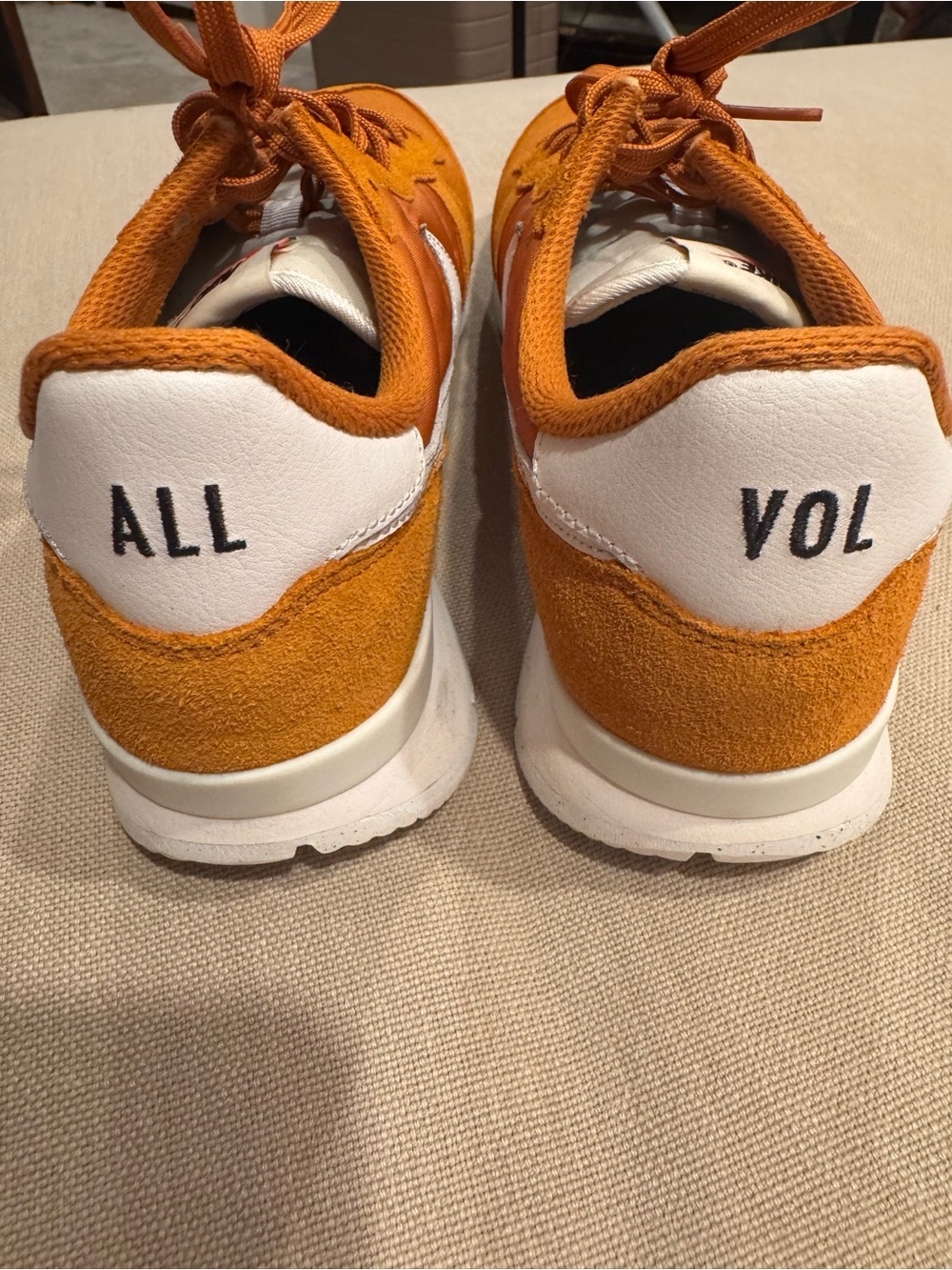 Custom Nike Internationalist "ALL VOL" Burnt Orange Sneakers Women’s 9